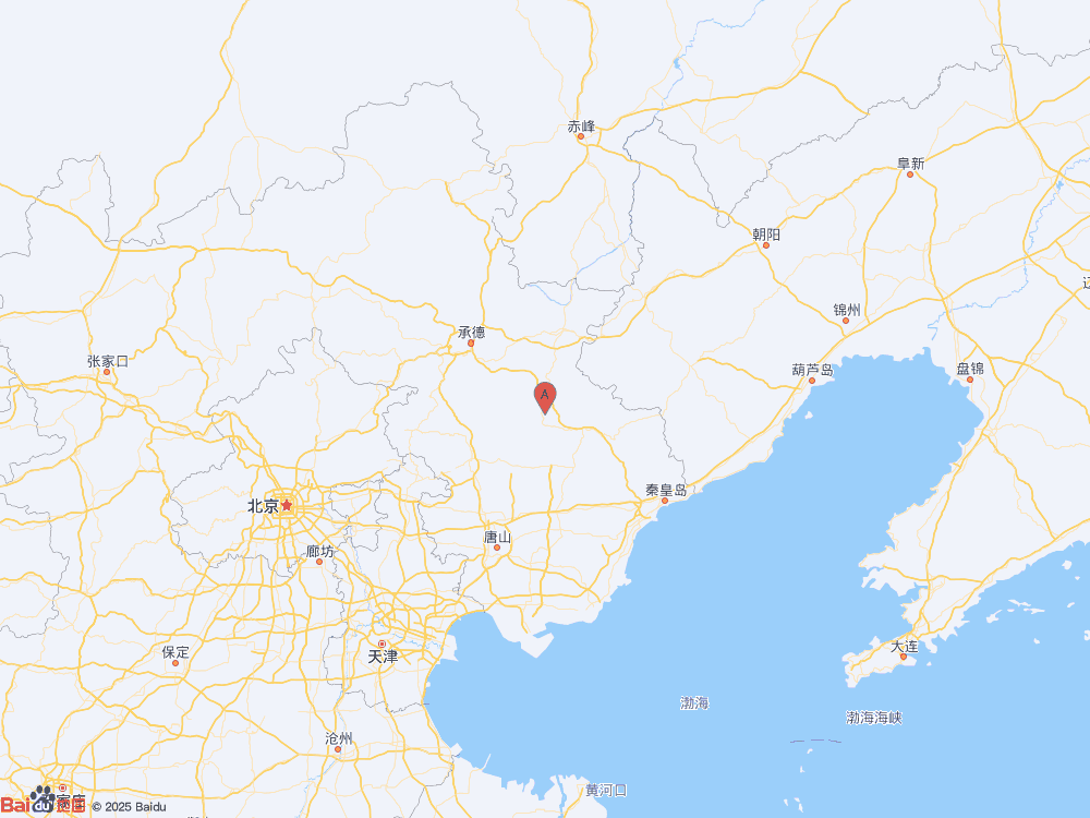 河北承德市宽城县（北纬40.54度，东经118.59度）发生2.8级地震