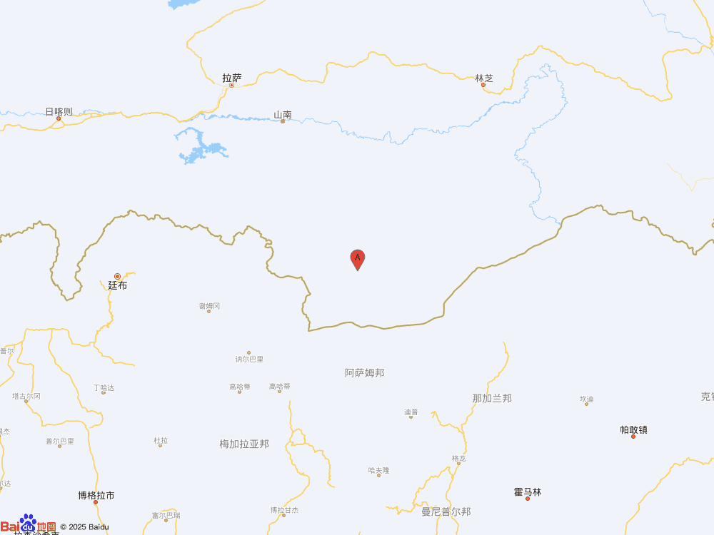 西藏山南市错那市发生3.5级地震