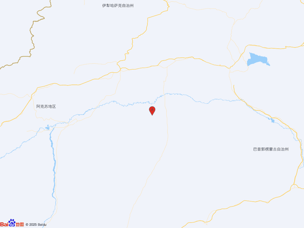 新疆阿克苏地区沙雅县发生3.7级地震